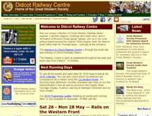 Tablet Screenshot of didcotrailwaycentre.org.uk